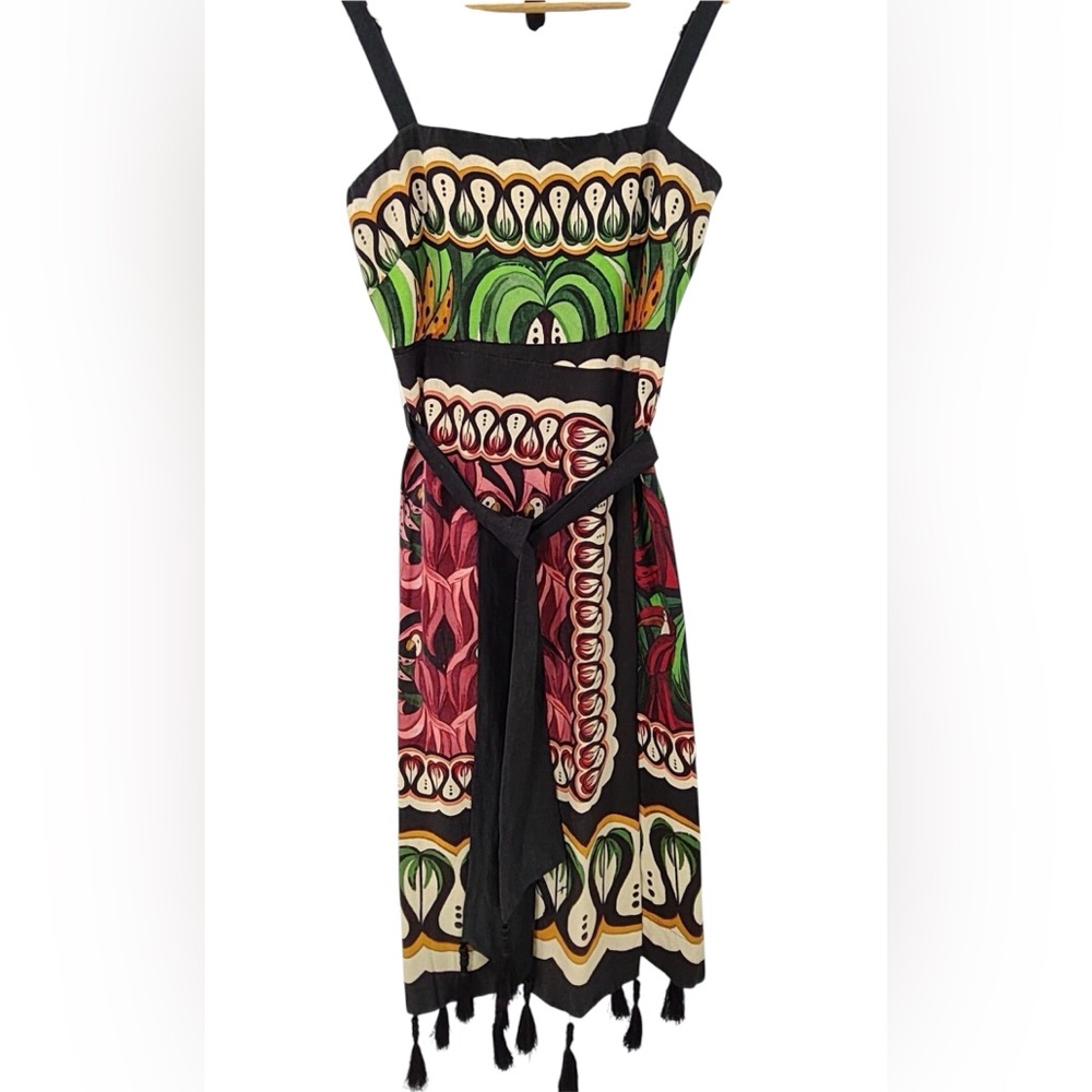 NEW NWT Farm Rio Off-White Coconut Tree Flow Dress size M - Picture 11 of 11